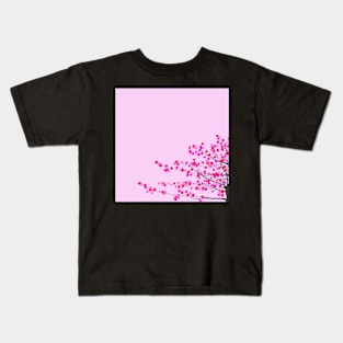 Pink cherry blossom Kids T-Shirt